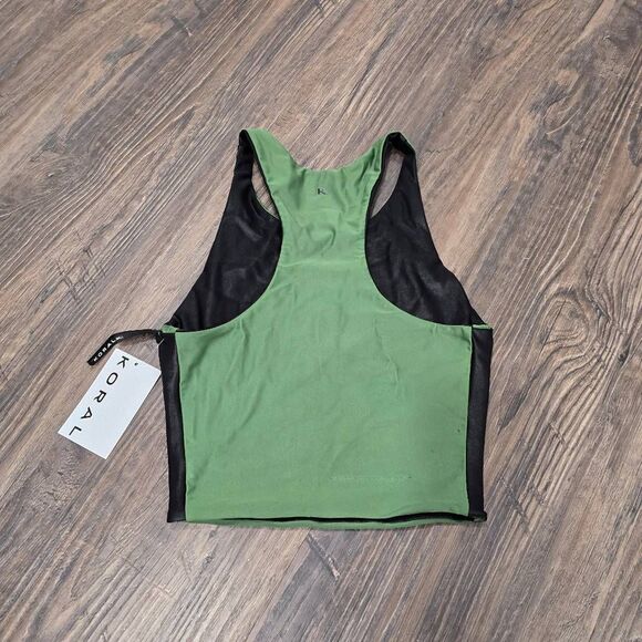 Koral Brauna Reversable  Infinity Bra Black & Leaf Green size small - Picture 8 of 11